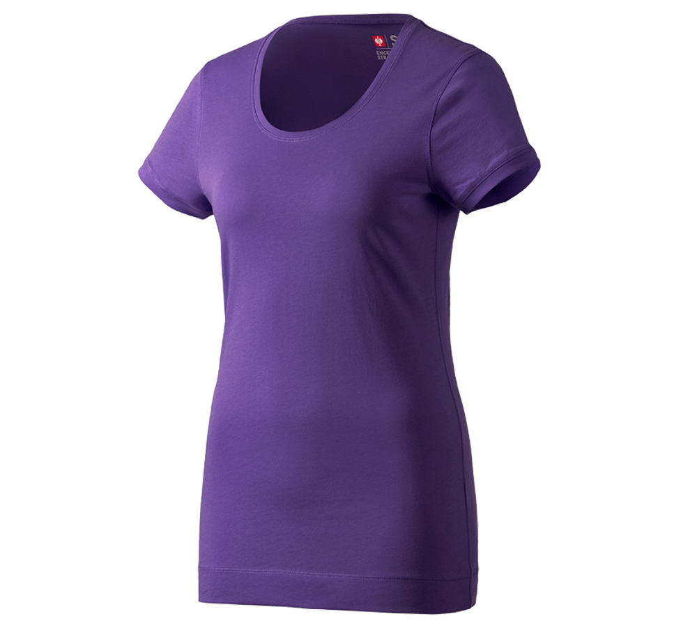 Tričká, pulóvre a košele: Dlhé tričko e.s. cotton, dámske + fialová