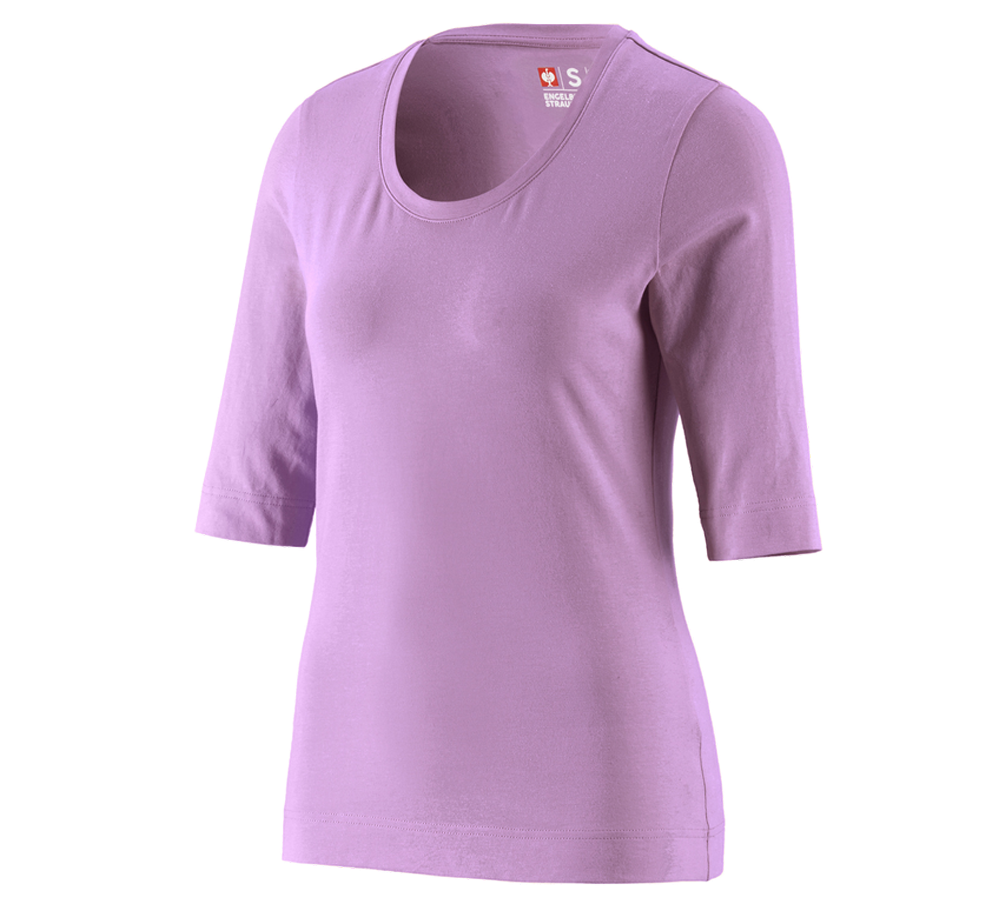 Tričká, pulóvre a košele: Tričko na 3/4 rukáv e.s. cotton stretch, dámske + levanduľová