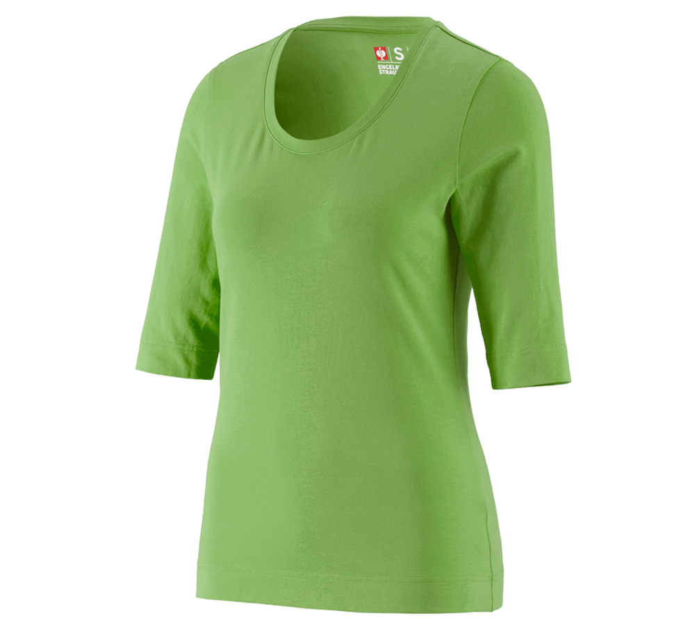Tričká, pulóvre a košele: Tričko na 3/4 rukáv e.s. cotton stretch, dámske + morská zelená