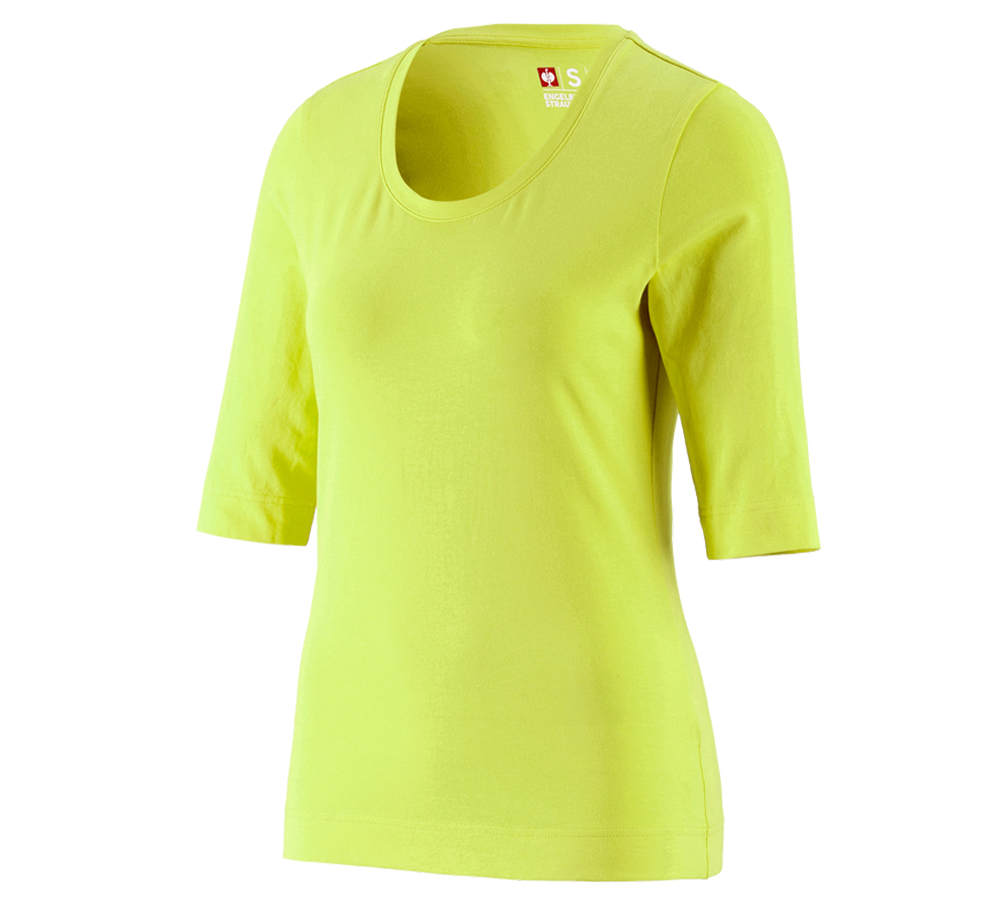 Tričká, pulóvre a košele: Tričko na 3/4 rukáv e.s. cotton stretch, dámske + májová zelená