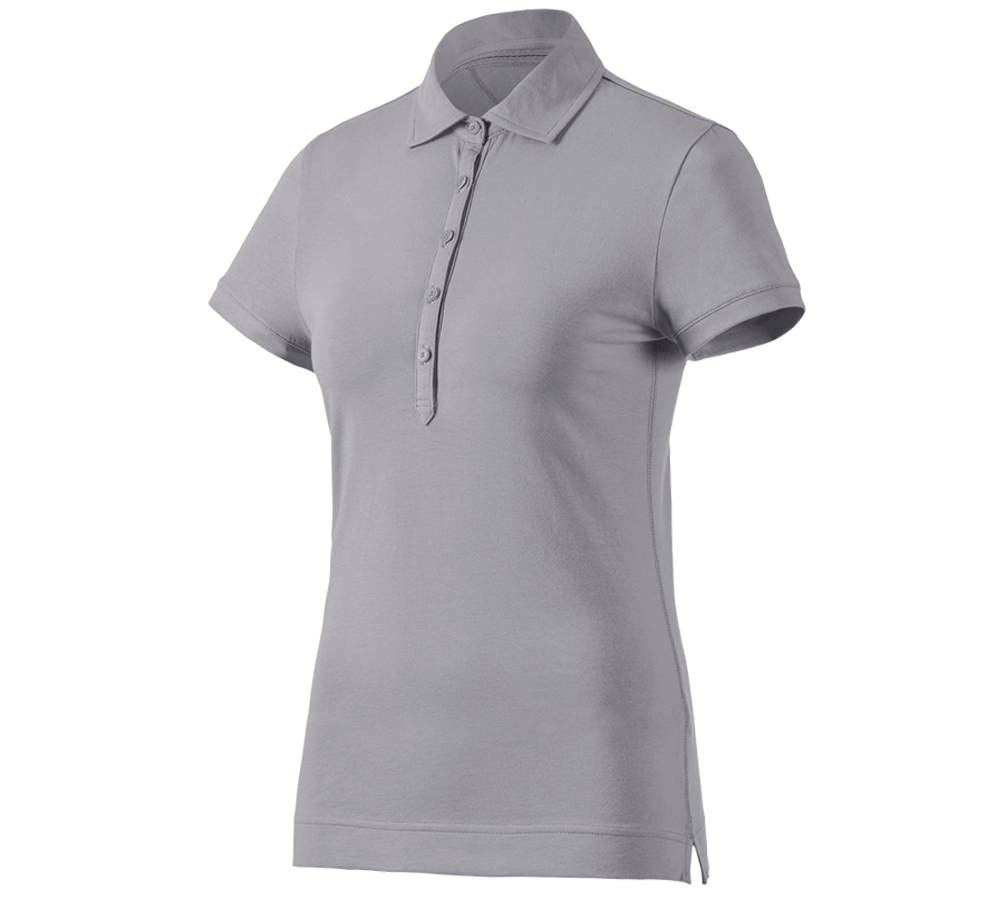 Tričká, pulóvre a košele: Polo tričko e.s. cotton stretch, dámske + platinová