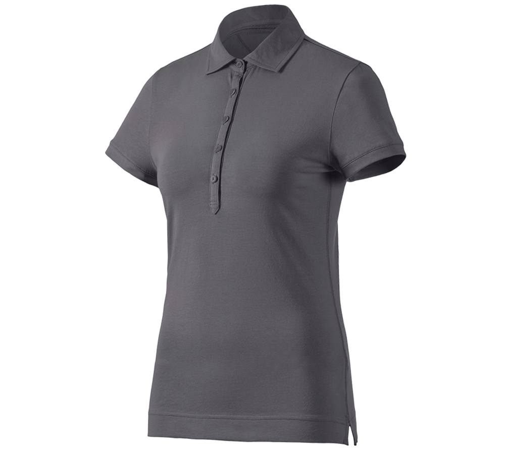 Tričká, pulóvre a košele: Polo tričko e.s. cotton stretch, dámske + antracitová