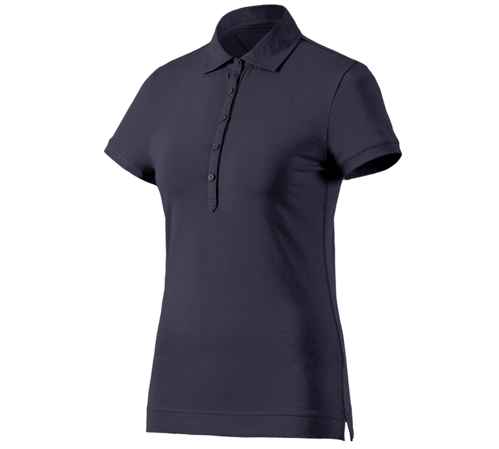 Tričká, pulóvre a košele: Polo tričko e.s. cotton stretch, dámske + tmavomodrá