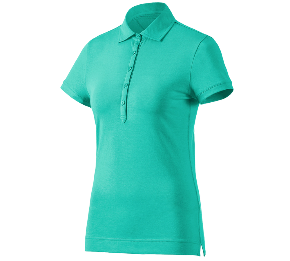 Tričká, pulóvre a košele: Polo tričko e.s. cotton stretch, dámske + lagúnová