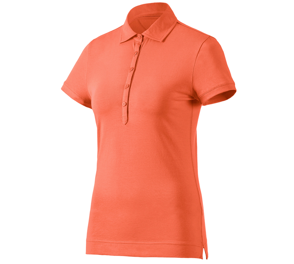Tričká, pulóvre a košele: Polo tričko e.s. cotton stretch, dámske + nektárinková