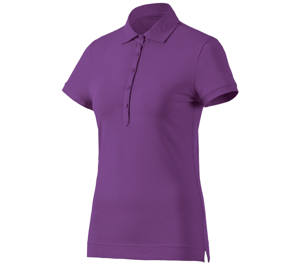 Tričká, pulóvre a košele: Polo tričko e.s. cotton stretch, dámske + fialová