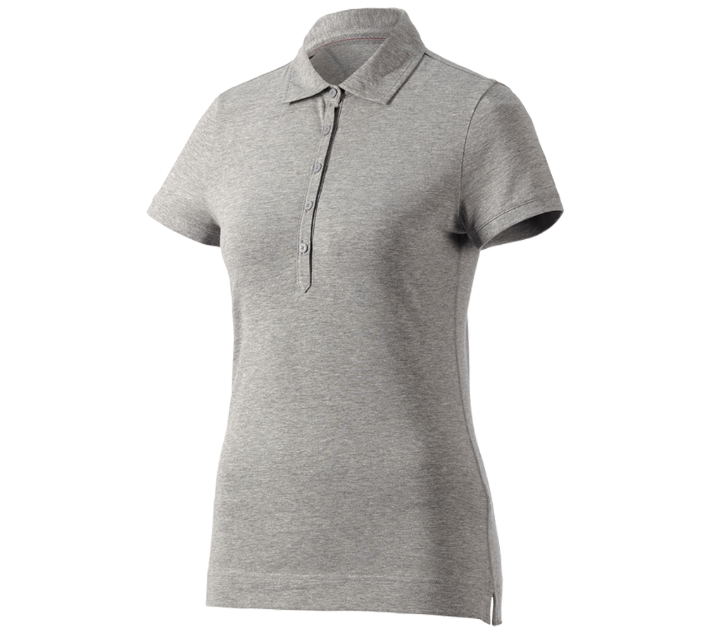 Tričká, pulóvre a košele: Polo tričko e.s. cotton stretch, dámske + sivá melírovaná