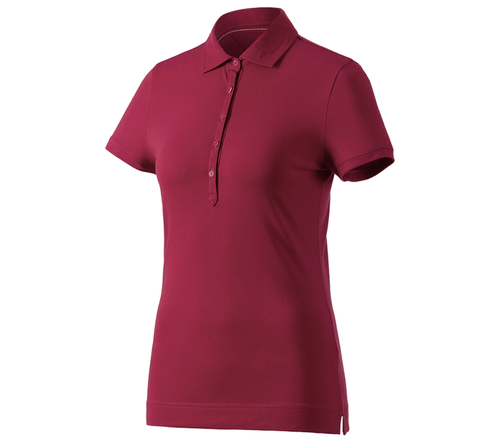 Tričká, pulóvre a košele: Polo tričko e.s. cotton stretch, dámske + bordová