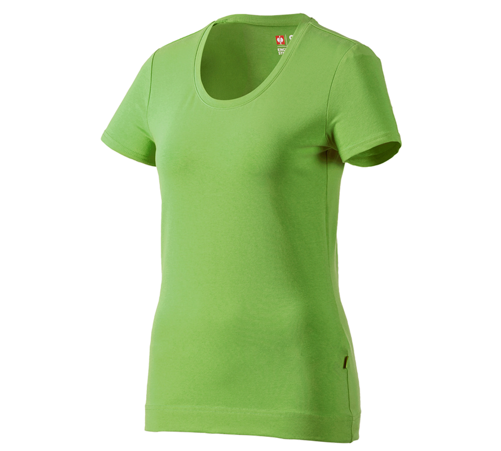 Tričká, pulóvre a košele: Tričko e.s. cotton stretch, dámske + morská zelená