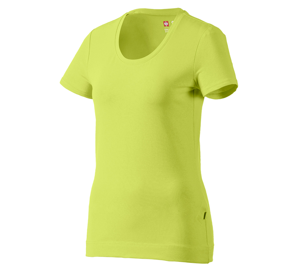 Tričká, pulóvre a košele: Tričko e.s. cotton stretch, dámske + májová zelená