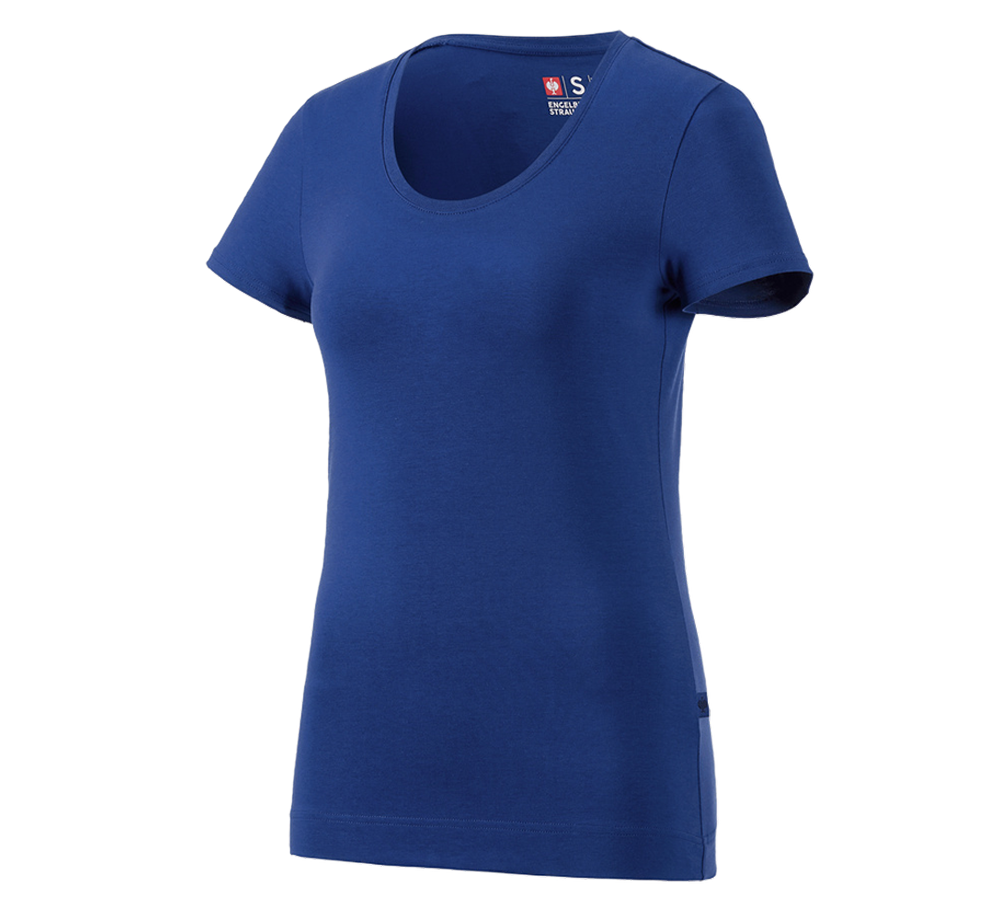 Tričká, pulóvre a košele: Tričko e.s. cotton stretch, dámske + nevadzovo modrá