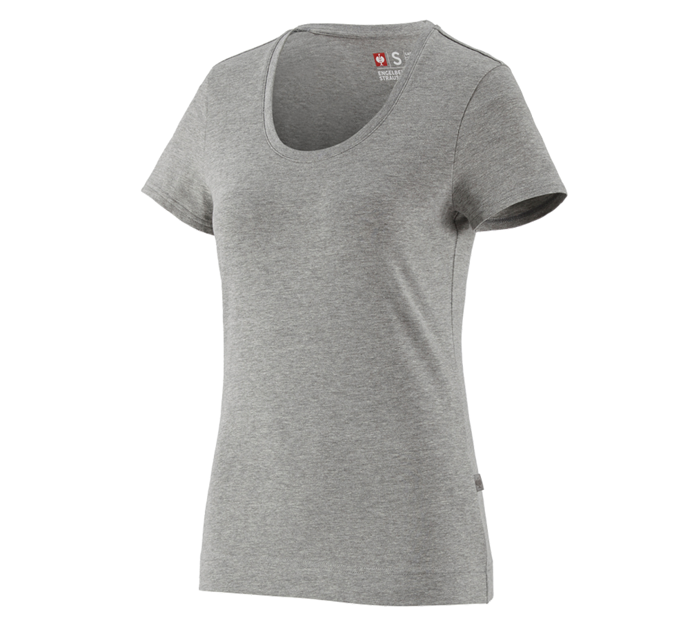 Tričká, pulóvre a košele: Tričko e.s. cotton stretch, dámske + sivá melírovaná