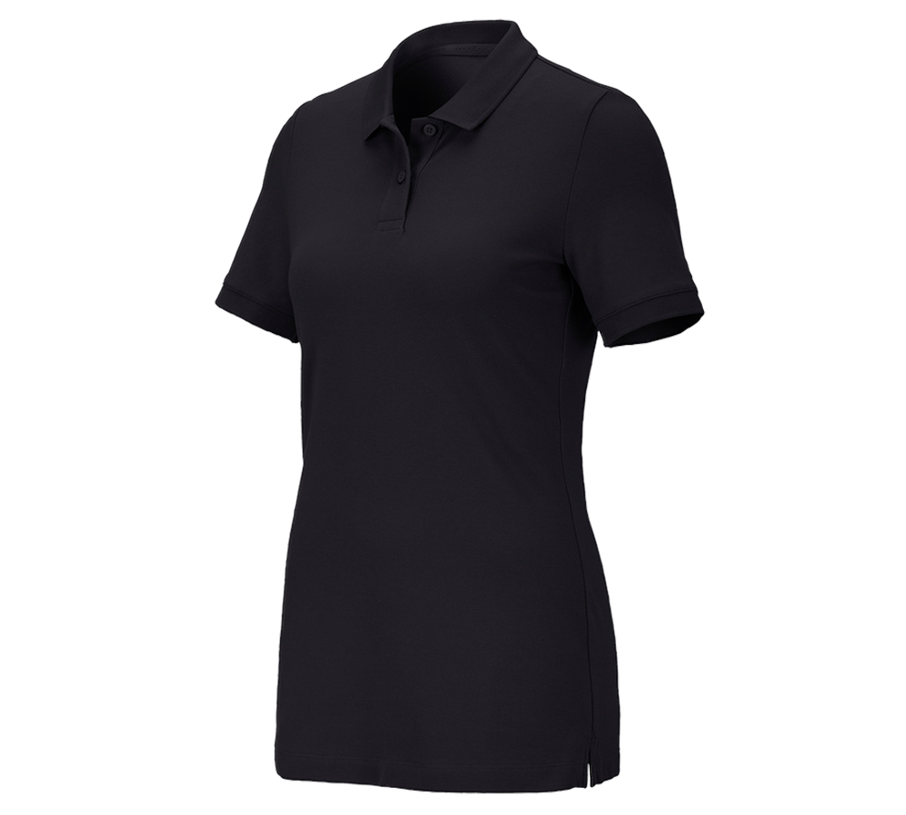 Tričká, pulóvre a košele: Piqué tričko e.s. cotton stretch, dámske + čierna