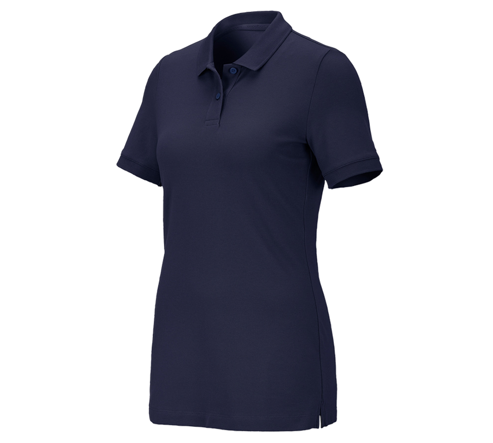 Tričká, pulóvre a košele: Piqué tričko e.s. cotton stretch, dámske + tmavomodrá
