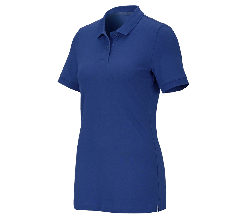 Inštalatér: Piqué tričko e.s. cotton stretch, dámske + nevadzovo modrá