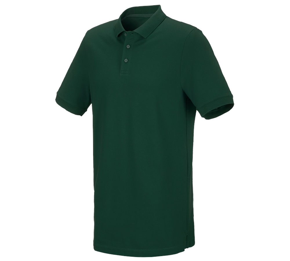 Tričká, pulóvre a košele: Piqué tričko e.s. cotton stretch, long fit + zelená