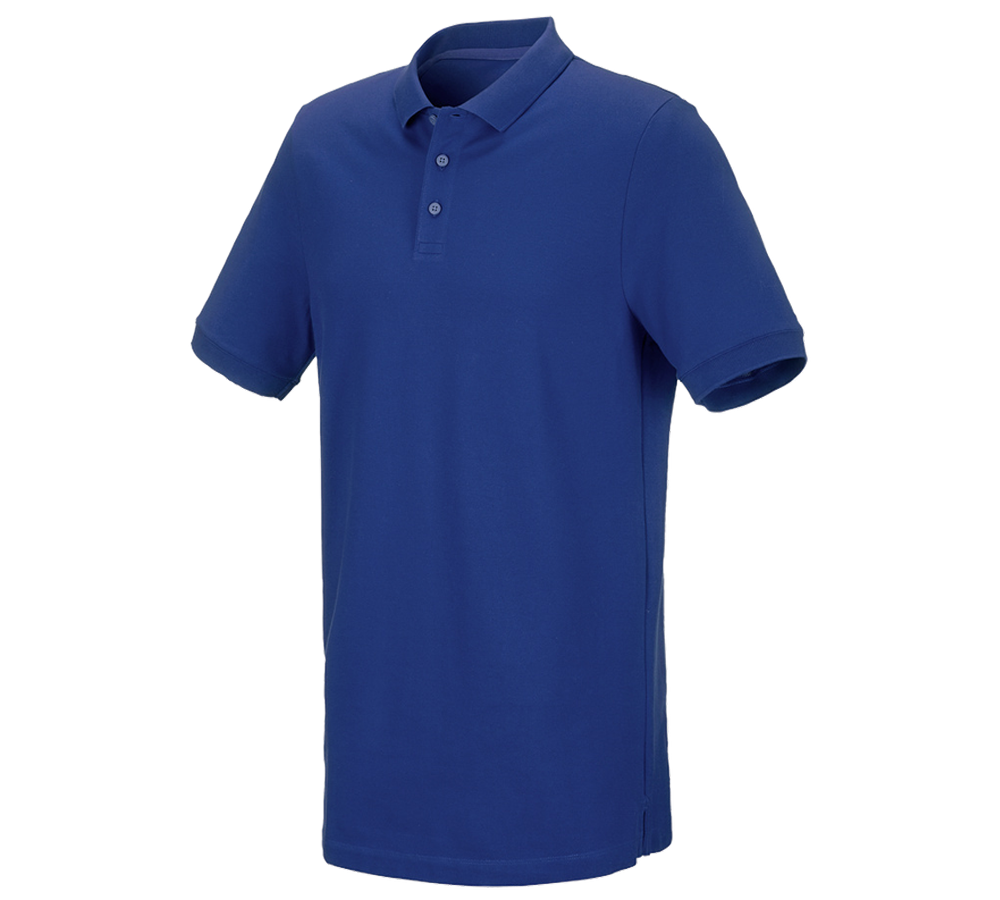 Témy: Piqué tričko e.s. cotton stretch, long fit + nevadzovo modrá
