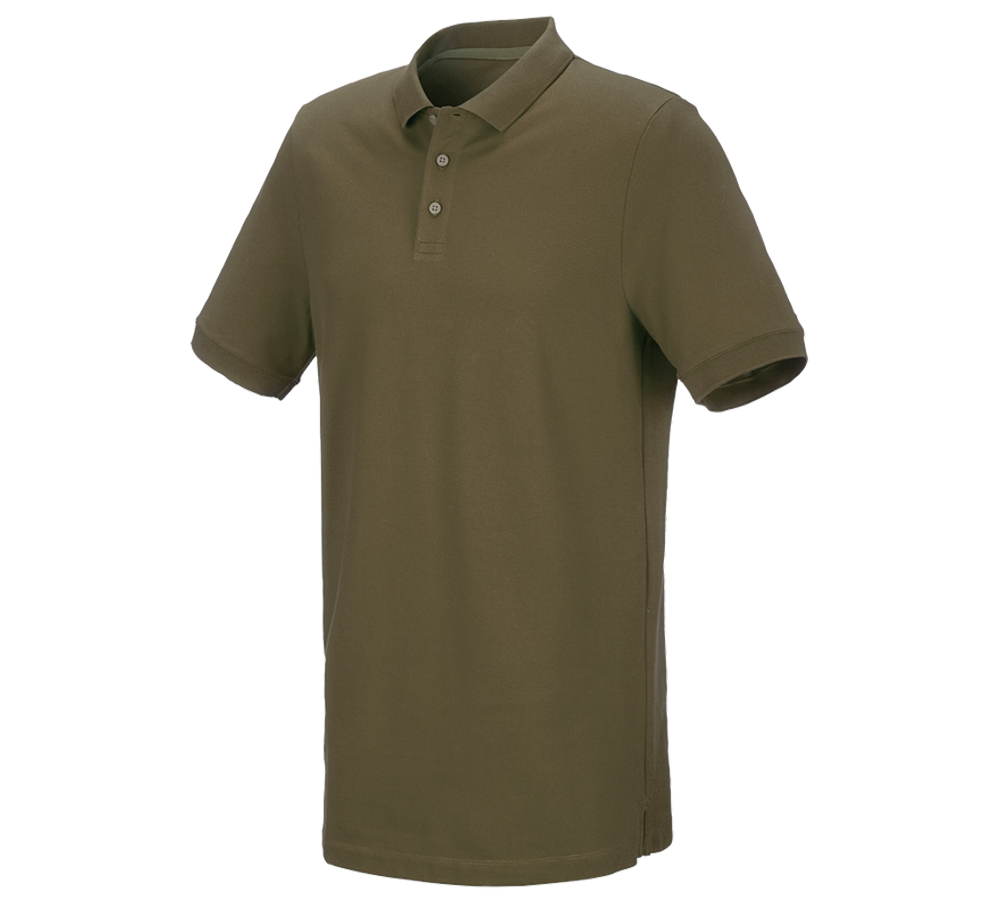 Tričká, pulóvre a košele: Piqué tričko e.s. cotton stretch, long fit + bahenná zelená
