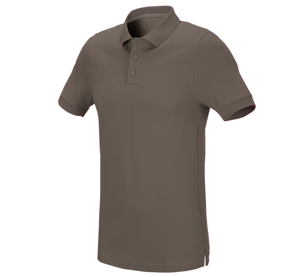 Tričká, pulóvre a košele: Piqué tričko e.s. cotton stretch, slim fit + kamenná