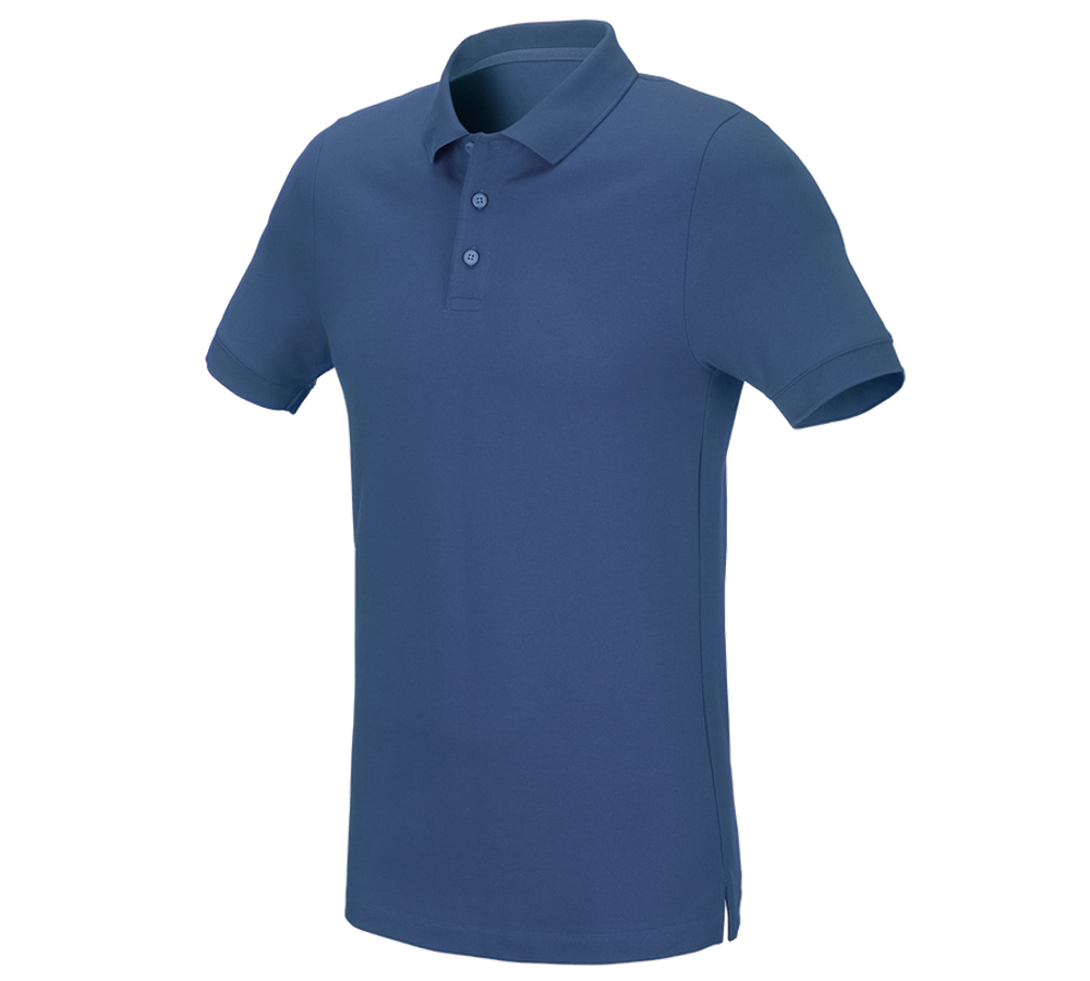 Témy: Piqué tričko e.s. cotton stretch, slim fit + kobaltová