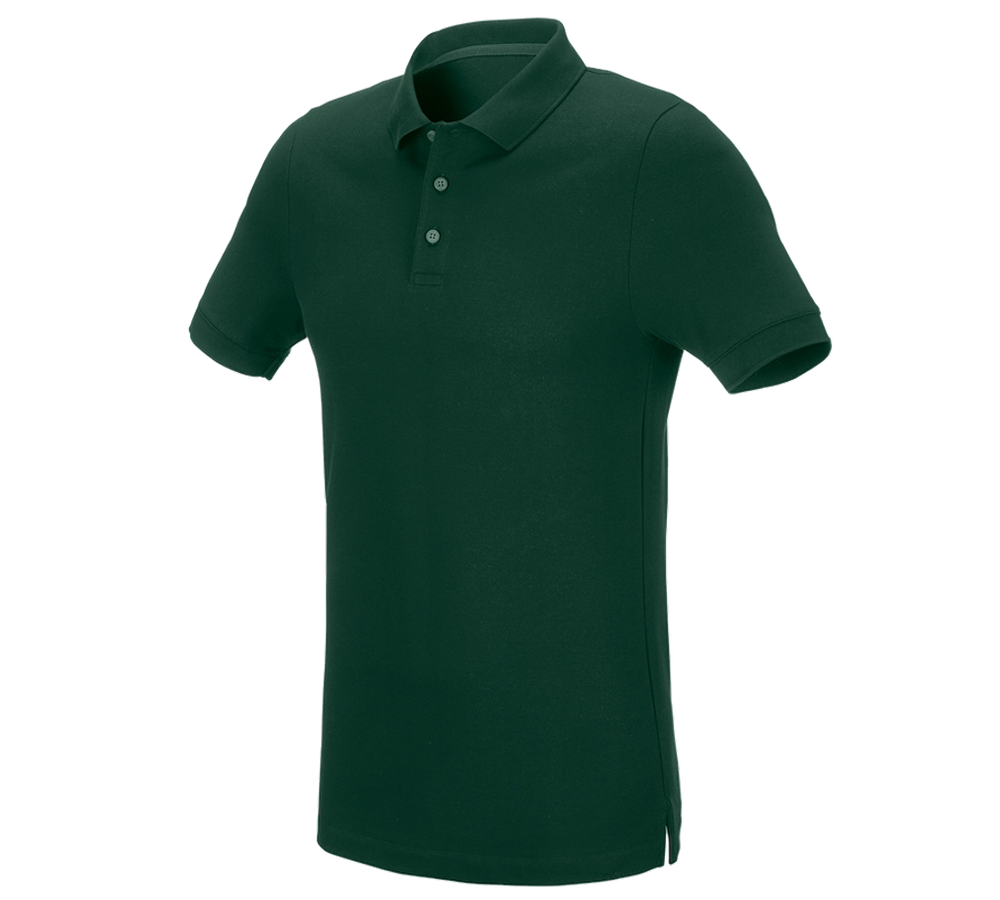 Lesníctvo / Poľnohospodárstvo: Piqué tričko e.s. cotton stretch, slim fit + zelená