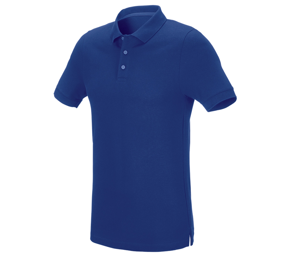 Inštalatér: Piqué tričko e.s. cotton stretch, slim fit + nevadzovo modrá