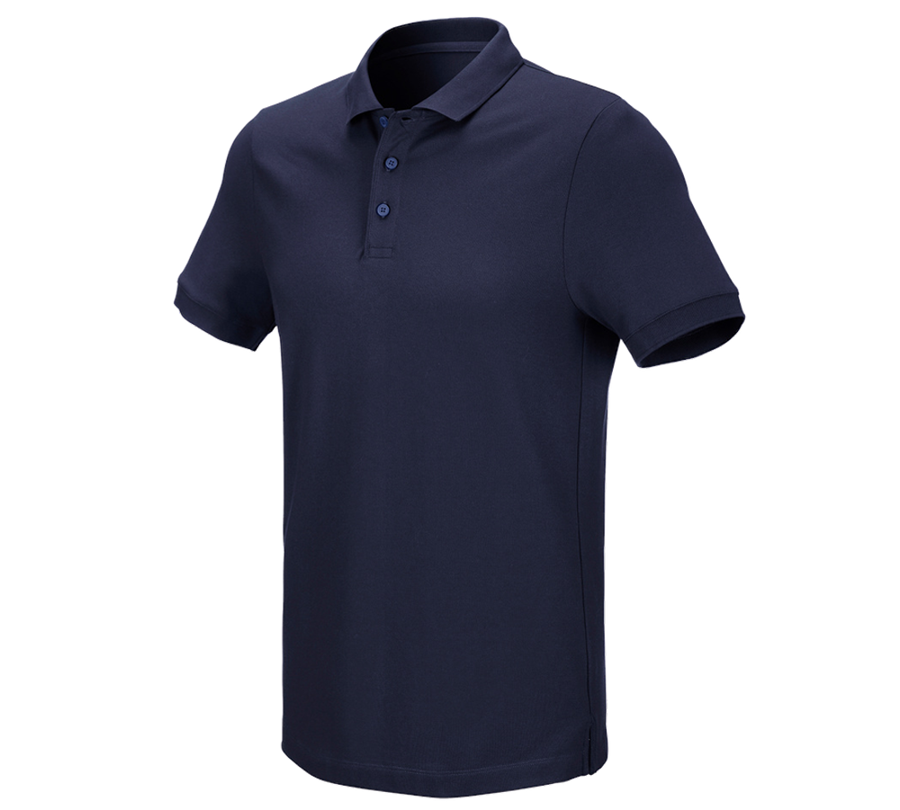 Tričká, pulóvre a košele: Piqué tričko e.s. cotton stretch + tmavomodrá