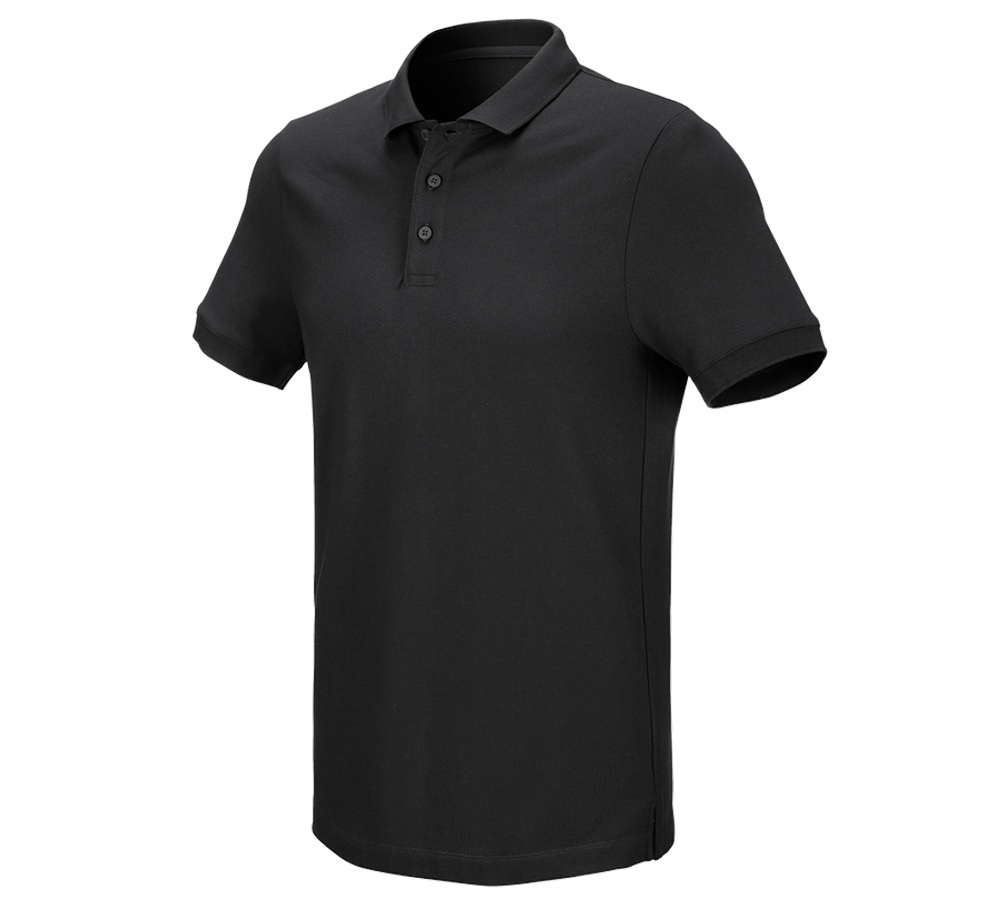 Tričká, pulóvre a košele: Piqué tričko e.s. cotton stretch + čierna