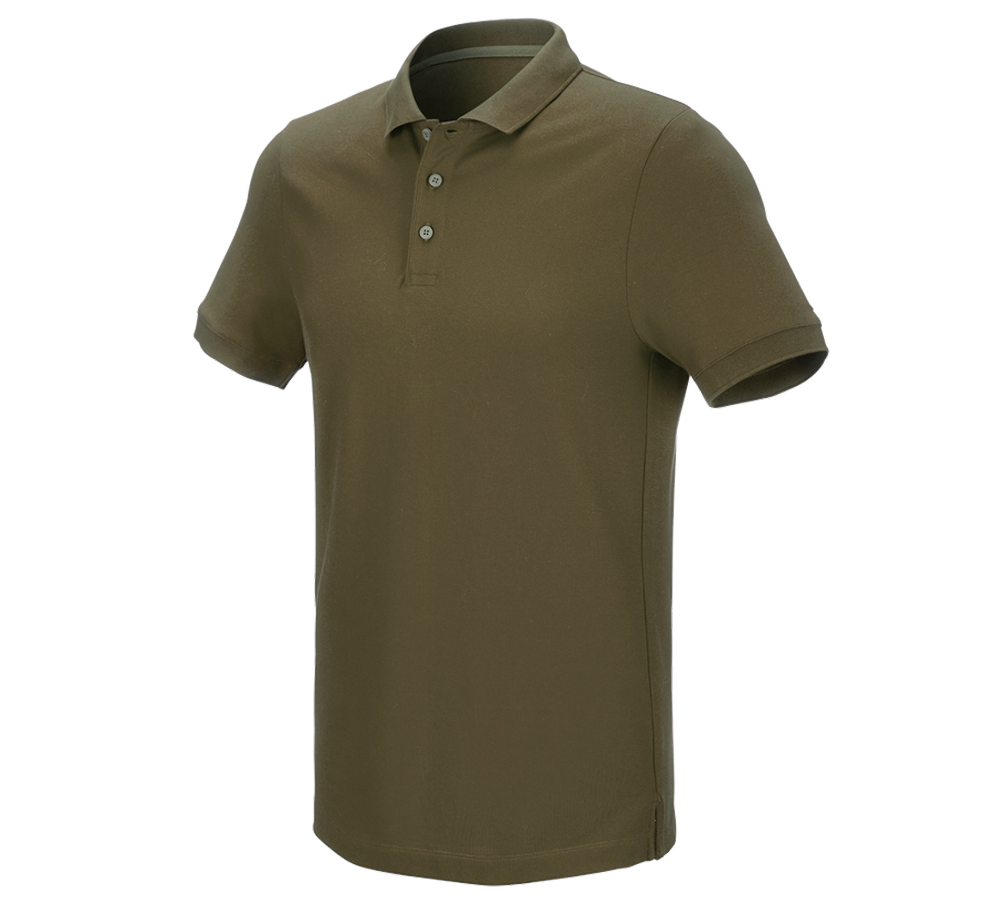 Tričká, pulóvre a košele: Piqué tričko e.s. cotton stretch + bahenná zelená