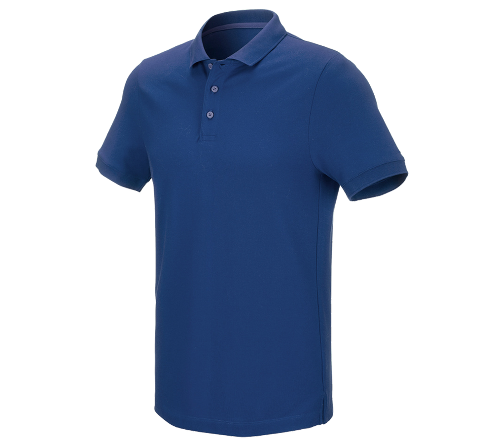 Tričká, pulóvre a košele: Piqué tričko e.s. cotton stretch + alkalická modrá