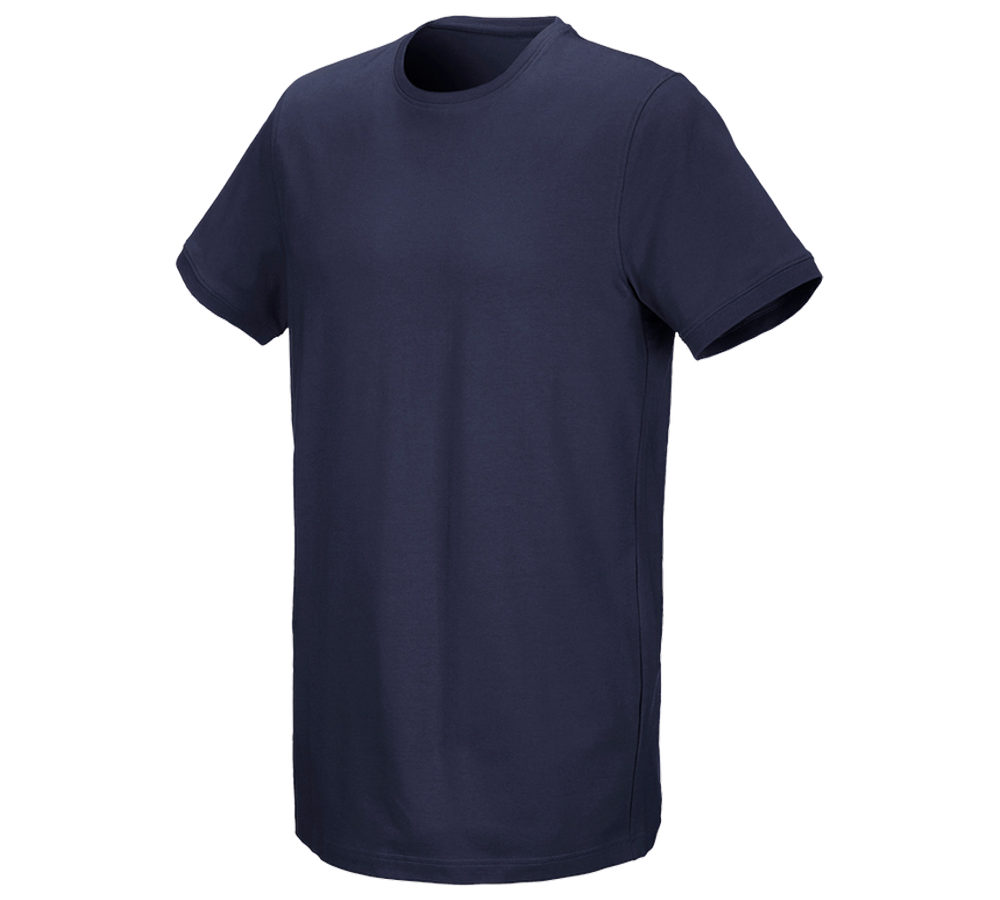 Tričká, pulóvre a košele: Tričko e.s. cotton stretch, long fit + tmavomodrá