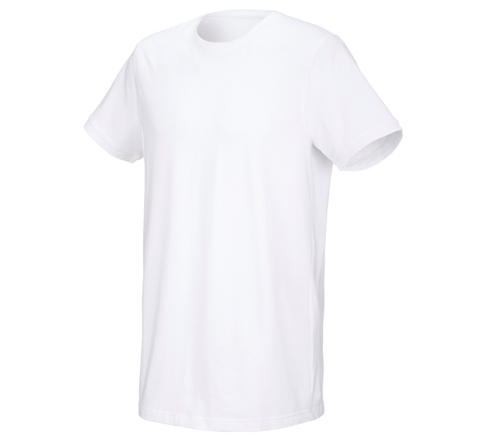 Tričká, pulóvre a košele: Tričko e.s. cotton stretch, long fit + biela