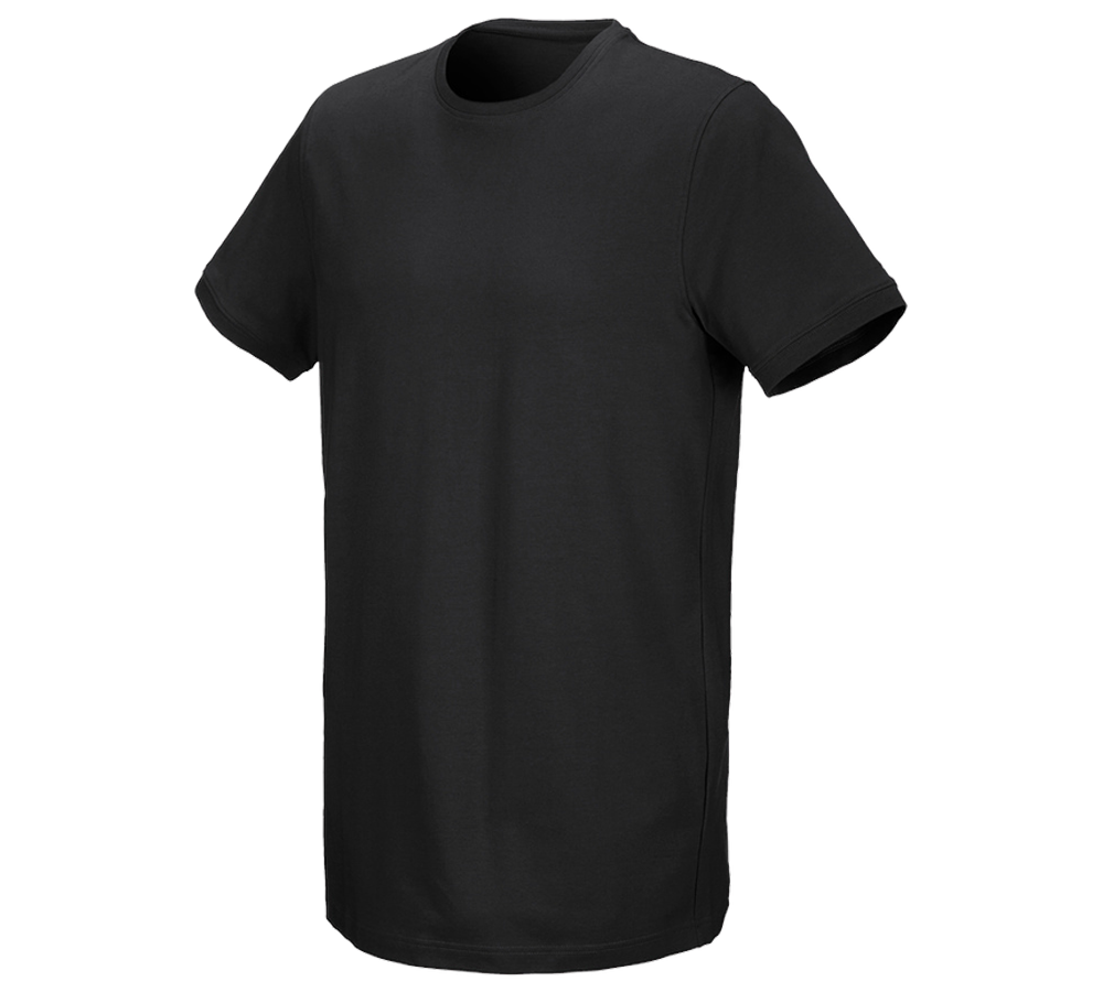 Tričká, pulóvre a košele: Tričko e.s. cotton stretch, long fit + čierna