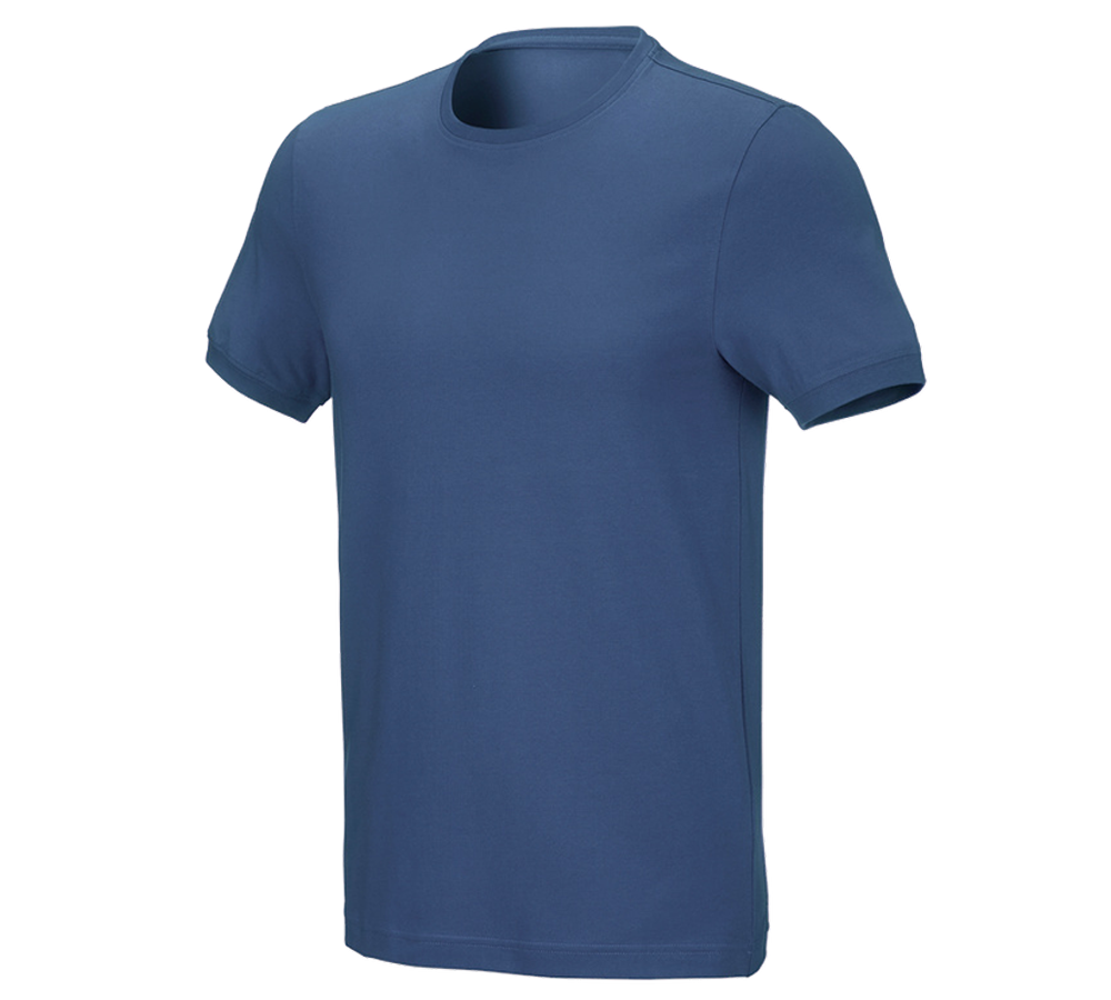 Tričká, pulóvre a košele: Tričko e.s. cotton stretch, slim fit + kobaltová