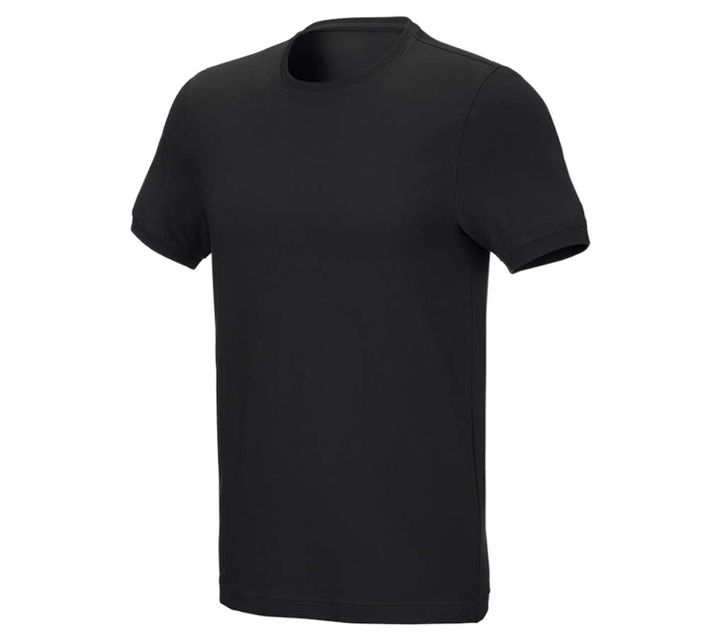 Tričká, pulóvre a košele: Tričko e.s. cotton stretch, slim fit + čierna