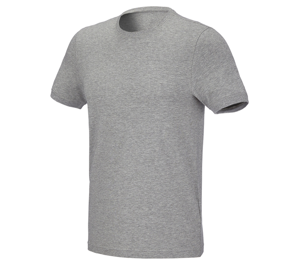 Tričká, pulóvre a košele: Tričko e.s. cotton stretch, slim fit + sivá melírovaná