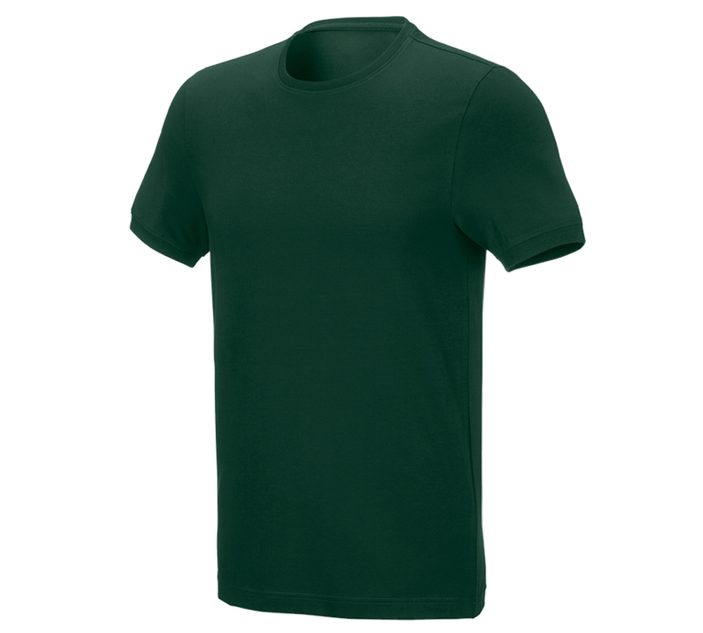 Tričká, pulóvre a košele: Tričko e.s. cotton stretch, slim fit + zelená