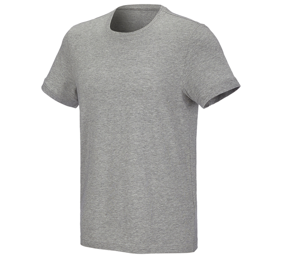 Tričká, pulóvre a košele: Tričko e.s. cotton stretch + sivá melírovaná