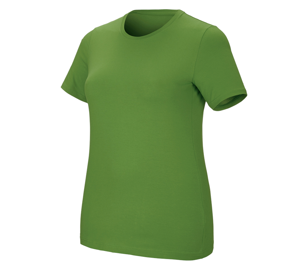 Témy: Tričko e.s. cotton stretch, dámske, plus fit + morská zelená
