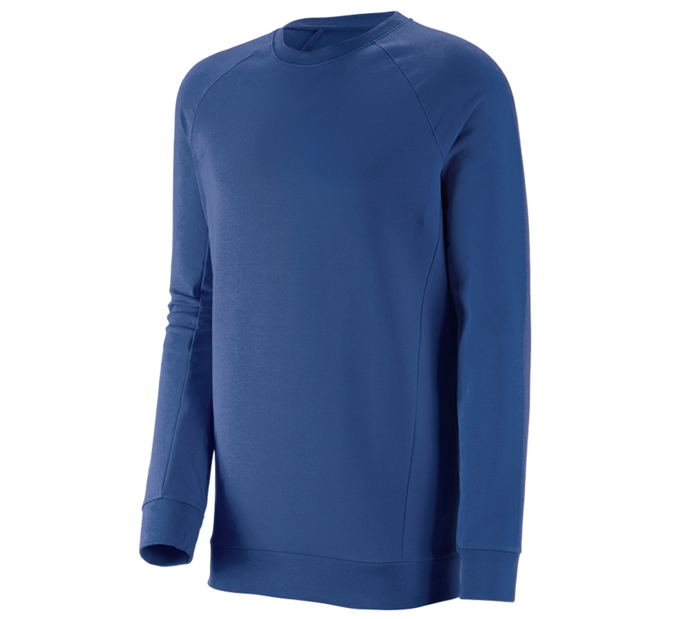 Tričká, pulóvre a košele: Mikina e.s. cotton stretch long fit + alkalická modrá