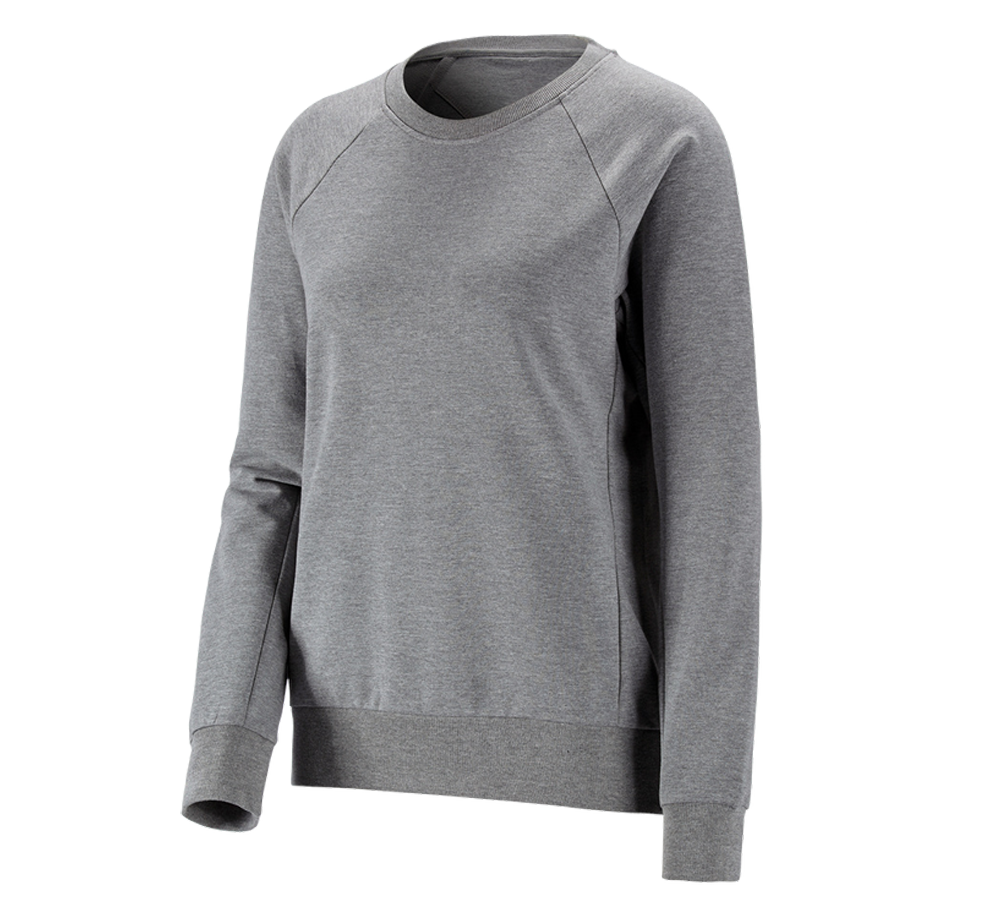 Tričká, pulóvre a košele: Mikina e.s. cotton stretch, dámska + sivá melírovaná
