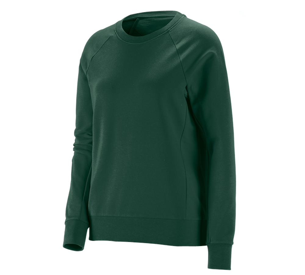Tričká, pulóvre a košele: Mikina e.s. cotton stretch, dámska + zelená