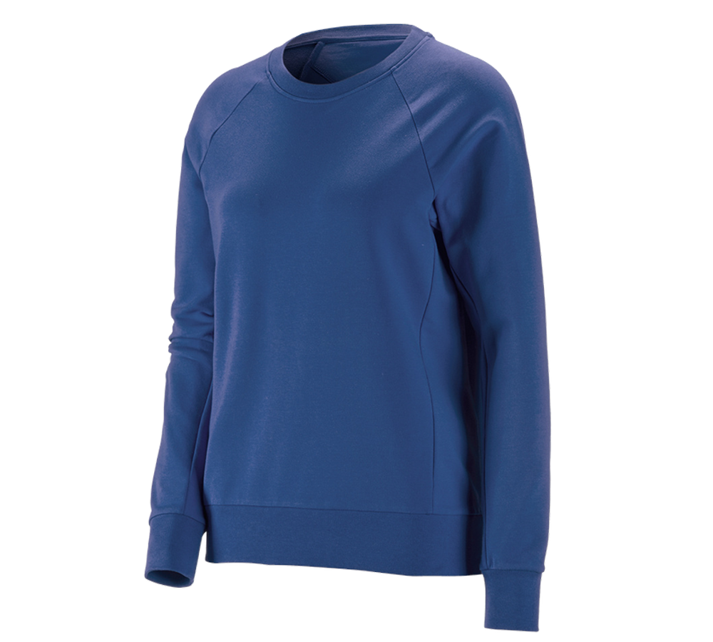 Tričká, pulóvre a košele: Mikina e.s. cotton stretch, dámska + alkalická modrá