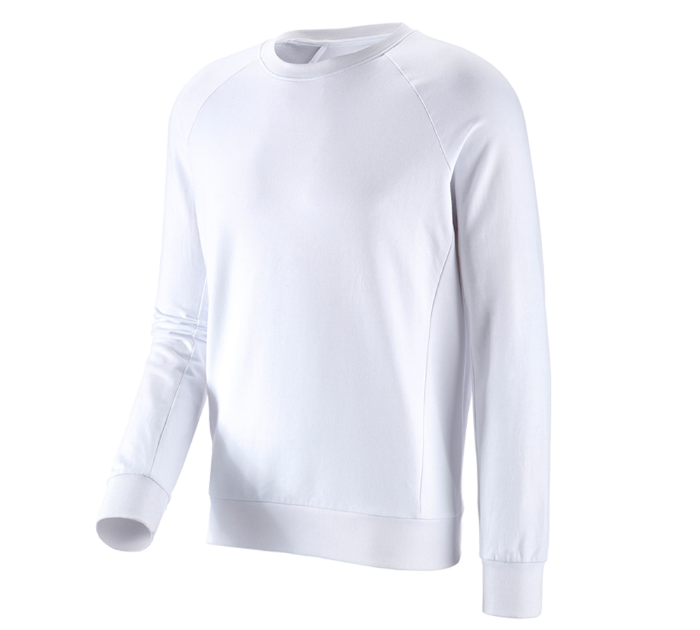 Tričká, pulóvre a košele: Mikina e.s. cotton stretch + biela