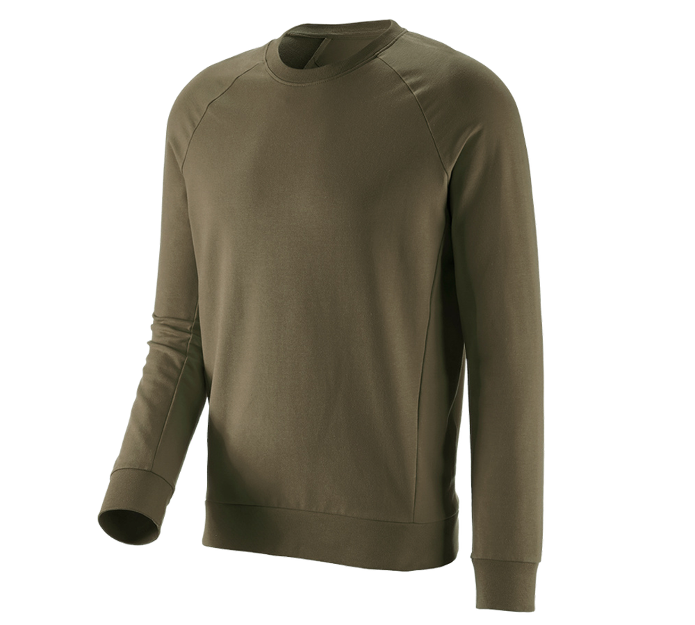 Tričká, pulóvre a košele: Mikina e.s. cotton stretch + bahenná zelená