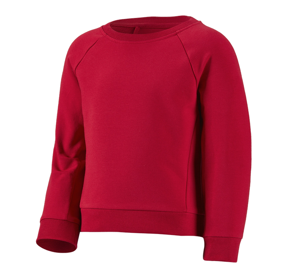 Tričká, pulóvre a košele: Mikina e.s. cotton stretch, detská + ohnivá červená