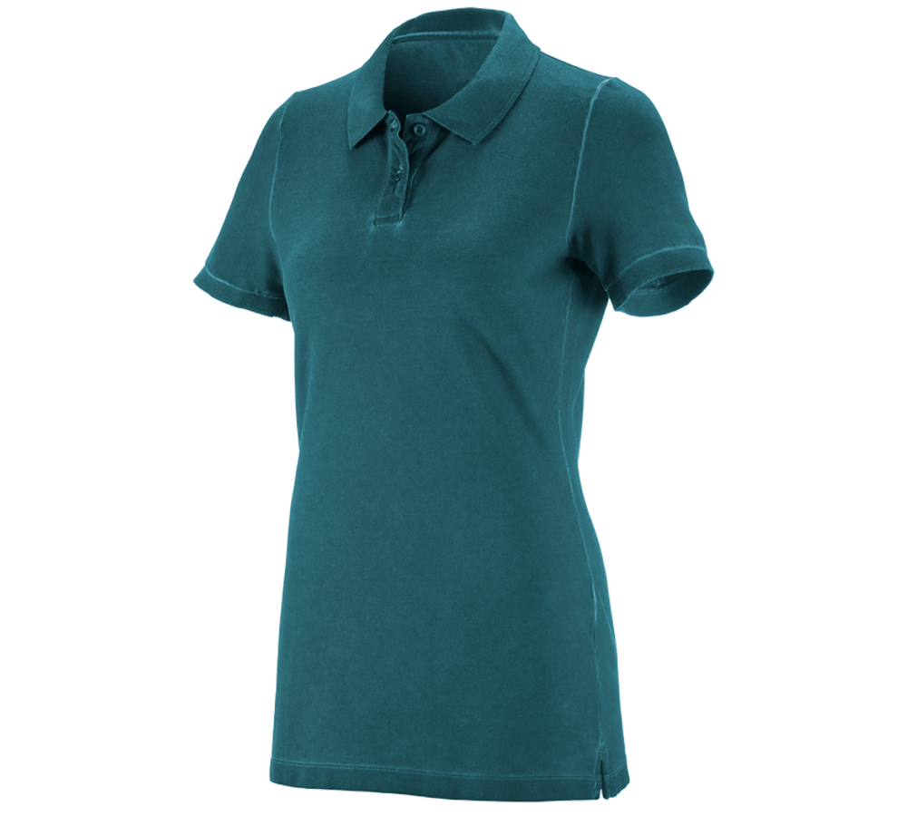 Tričká, pulóvre a košele: Polo tričko e.s. vintage cotton stretch, dámske + tmavá azúrová vintage