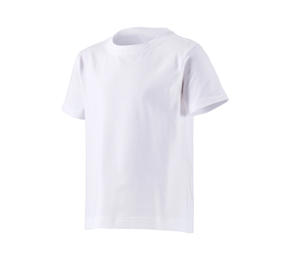 Tričká, pulóvre a košele: Tričko e.s. cotton stretch, detské + biela