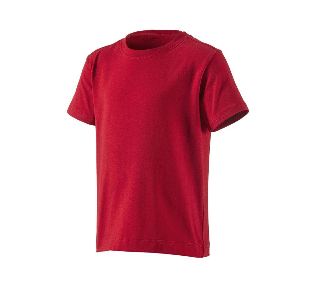 Tričká, pulóvre a košele: Tričko e.s. cotton stretch, detské + ohnivá červená