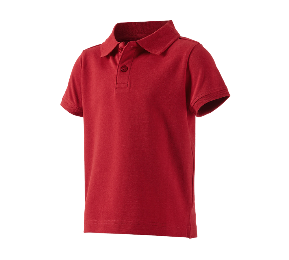 Tričká, pulóvre a košele: Polo tričko e.s. cotton stretch, detské + ohnivá červená